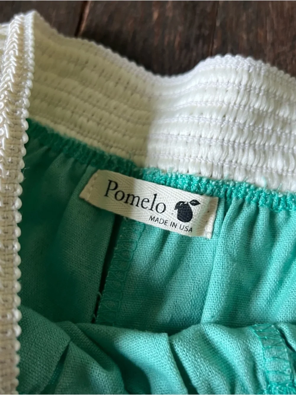 Turquoise Shorts with Crochet Trim - Picture 3 of 7